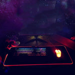 F-01 Rubber Thermal Transfer RGB Luminous Non-Slip Mouse Pad, 250x350x3mm, 250x350x4mm, 260x390x3mm, 260x390x4mm, 300x350x3mm