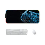 F-01 Rubber Thermal Transfer RGB Luminous Non-Slip Mouse Pad, 300x350x4mm, 350x600x3mm, 350x600x4mm, 300x800x3mm, 300x800x4mm