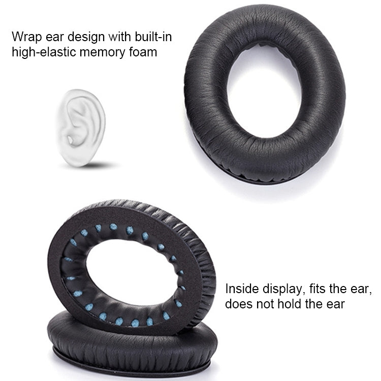 2 PCS Headset Sponge Cover For BOSE QC15 / QC2 / QC25 / AE2 / AE2i, Print Color + Blue LR, White + Blue LR, Print Color + Black, Black + Black, White + Black, Print Color + Gray, Khaki  + Gray, Coffee  + Gray, White  + Gray, Gray  + Gray               ...