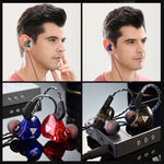 QKZ AK6 2 PCS  In-Ear 3.5mm Wired Subwoofer Sports Earphones, 2 PCS, 2 Pair