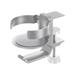 Rotating Cup Holder Headphone Holder Internet Cafe Monitor Headphone Hanger, Black, Moonlight Silver
