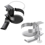 Rotating Cup Holder Headphone Holder Internet Cafe Monitor Headphone Hanger, Black, Moonlight Silver