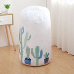 Large-capacity Household Waterproof Moisture-proof Quilt Storage Bag Packing Bag, Striped Deer, Cute Beer, Cactus, Garlands