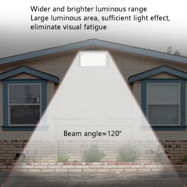 Waterproof LED Flood Light Outdoor Garden Light Construction Site Lighting Project Light, Specs:, 100W 96 Beads (Cool White)