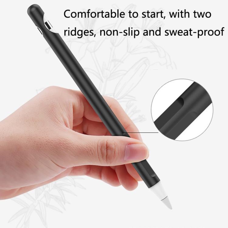 2 Sets 4 In 1 Stylus Silicone Protective Cover + Anti-Lost Rope Set For Apple Pencil 1, Jade White, Ink Black, Mint Green, Fresh Pink, Red, Midnight Blue, Business Gray