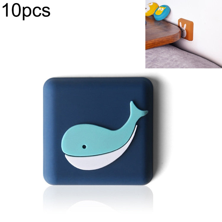10 PCS Crash Pad for Wall Door Handle Silicone Cushion Pad