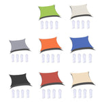 Outdoor Garden Swimming Pool Sun Awning Sunshade Sail Rain Waterproof Canopy, Size: 2m x 1.8m, 2m x 1.8m