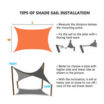 Outdoor Garden Swimming Pool Sun Awning Sunshade Sail Rain Waterproof Canopy, Size: 2m x 1.8m, 2m x 1.8m
