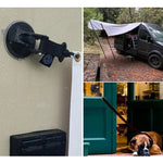 3 PCS Car Tent Suction Cup Home Users Outside Travel Portable Suction Cup Hook, Round Carabiner