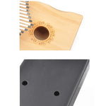 17-Tone Thumb Piano Kalimba Beginners Introduction Finger Piano, Brown, Brown Kit, Yellow, Yellow Kit, Wooden, Wooden Kit, Black, Black Kit