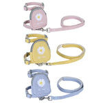 ZiChen Cat Traction Rope Small Pet Traction Embroidery Backpack, S, M, L