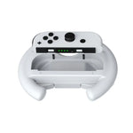 DOBE Left And Right Handle Steering Wheel For Switch OLED / Switch, Specification：, White（2PCS/Pack）, Black（2PCS/Pack）, Red + Blue（2PCS/Pack）