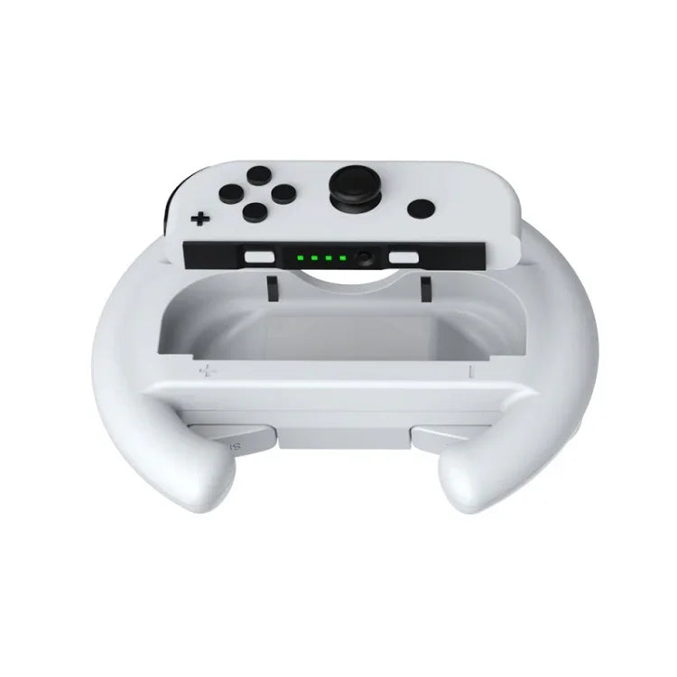 DOBE Left And Right Handle Steering Wheel For Switch OLED / Switch, Specification：, White（2PCS/Pack）, Black（2PCS/Pack）, Red + Blue（2PCS/Pack）