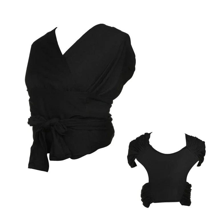 Baby Carrier Double Shoulder Front Holding Baby Carrier Portable Baby X Carrying Bag,Size:, M (Black), L (Black), M (Gray), L (Gray)