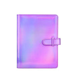 3-Inch 128-Piece PU Photo Album Laser Symphony Mini Digital Photo Storage, Illusion Silver, Illusion Pink, Illusion Purple, Oil, Air-sea Anchor