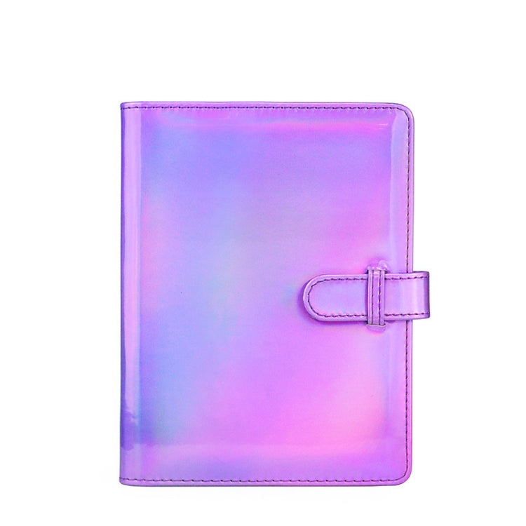 3-Inch 128-Piece PU Photo Album Laser Symphony Mini Digital Photo Storage, Illusion Silver, Illusion Pink, Illusion Purple, Oil, Air-sea Anchor
