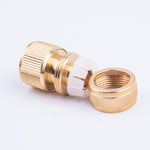 Car Washing Garden Water Pipe Pure Copper Quick Connect Water Joint, 4pcs Copper