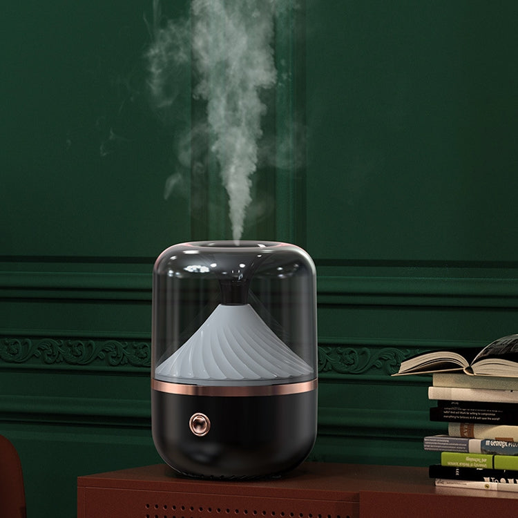 HX-930 Home Bedroom Round Mirror Essential Oil Aromatherapy Machine Ultrasonic Atomization Hydrating Spray Humidifier, Black, White, Green