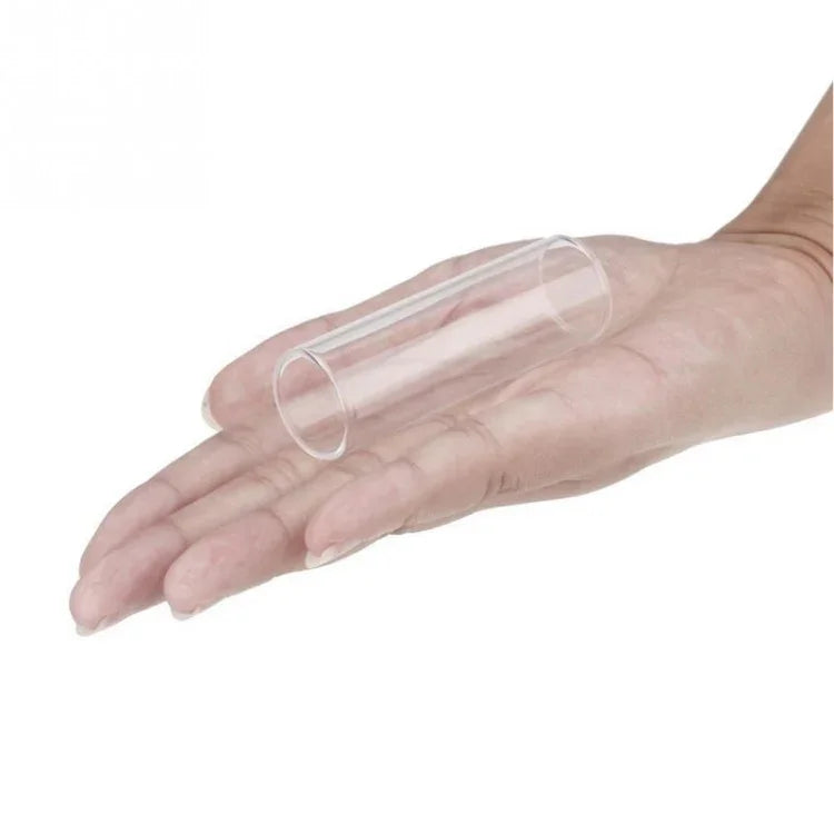 M02219 4 in 1 Plexiglass Slid Bar + Stainless Steel Slid Bar + Celluloid Guitar Finger Pick + Plastic Box Set, Plexiglass Slid Bar