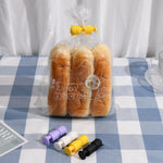 10 PCS H011 Food Preservation And Moisture-Proof Sealing Elastic Clip Snack Food Sealing Clip, Purple, White, Green, Black, Yellow