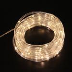 Holiday Party Decoration Tube String Lights LED Garden Decoration Casing Light with Remote Control, Spec:, 7m 50 LEDs USB Powered, 12m 100 LEDs USB Powered