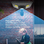 TG-TY081 LED Solar Wall Light Body Sensation Outdoor Waterproof Courtyard Lamp with Remote Control, Style:, 138 LED Integrated, 160 LED Integrated, 138 COB Integrated, 160 COB Integrated, 138 LED Splitable, 160 LED Splitable, 138 COB Splitable         ...