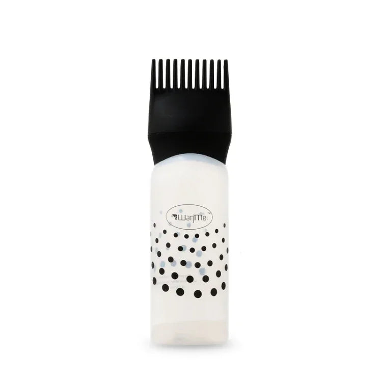 Hair Dyeing Hair Care Dry Cleaning Bottle Squeeze Transparent Rinse Scale Bottle Hairdressing Tools, Black, Blue, Pink