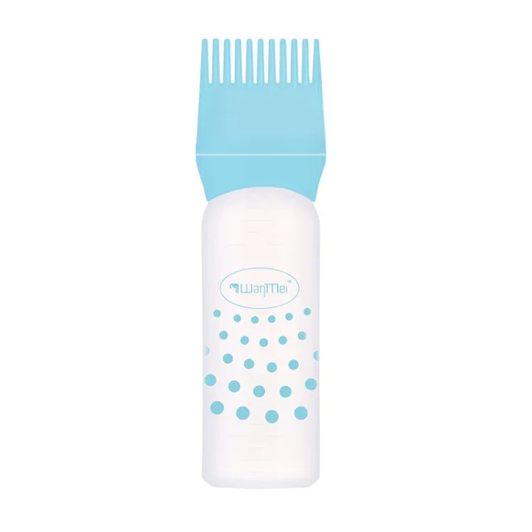 Hair Dyeing Hair Care Dry Cleaning Bottle Squeeze Transparent Rinse Scale Bottle Hairdressing Tools, Black, Blue, Pink