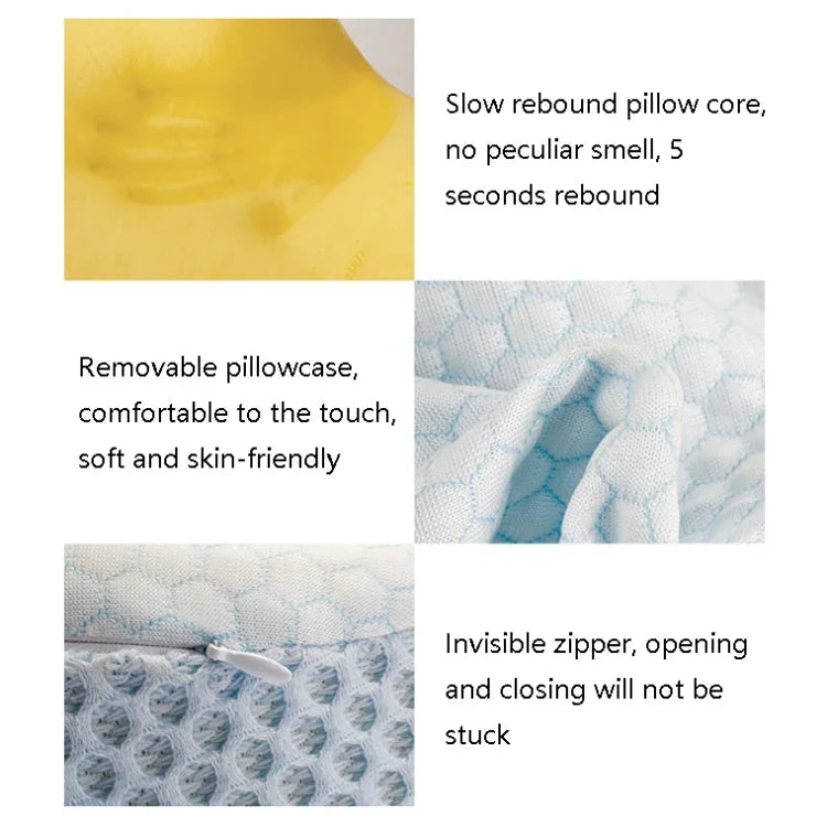 P10 Memory Foam Slow Rebound Pillow Neck Protector Memory Foam Pillow, 60 x 43 x 11cm