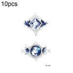 10pcs Waterproof Small Fresh Water Transfer Color Tattoo Stickers, RC-501, RC-502, RC-503, RC-504, RC-505, RC-506, RC-507, RC-508, RC-509, RC-510, RC-511, RC-512, RC-513, RC-514, RC-515, RC-516