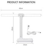 Double Head Lighting LED Charging Desk Lamp,Style:, Plug-in Version+Cable, Rechargeable 3600mAh+Cable, Rechargeable  4000mAh+Cable