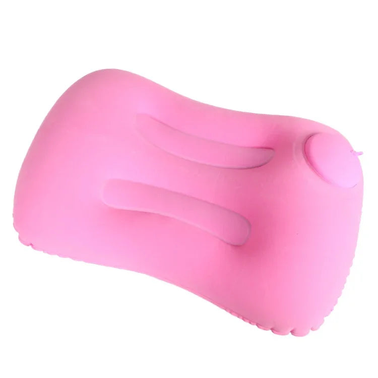 Travel Inflatable Press U-Shaped Neck Guard Pillow, Flocked U009-01（Peacock Green ）, Flocked U009-03（Light Gray）, Flocked U009-04（Medium Blue）, Flocked U009-02（Rose Red）, Flocked U009-05（Dark Blue）, Flocked U009-060（Sky Blue）, Flocked U009-070（Orange）