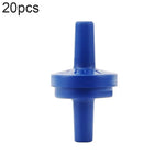 20 PCS Fish Tank Oxygen Pump Trachea Check Valve, 4mm (Red), 4mm (Black), 4mm (White), 4mm (Blue), 8mm (Red), 10mm (White), 12mm (White), 4mm (White Red)
