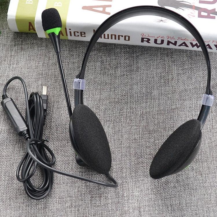 USB440 Universal USB Computer Cable Head Wearable Electricity Music Voice Headphones