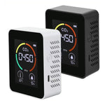 Temperature Humidity Display CO2 Meter Carbon Dioxide Air Quality Detector, 3 in 1 Semiconductor