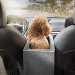Car Central Control Seat Pet Portable Bed Pad, Square + Gray, Square Gray+Summer Mat