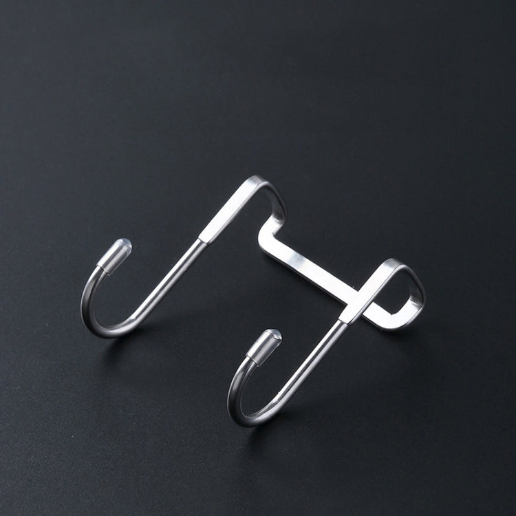 5pcs /Pack  S-Shaped Double Hook Stainless Steel Coat And Drawer Door Rear Hook, S-Shaped Double Hook