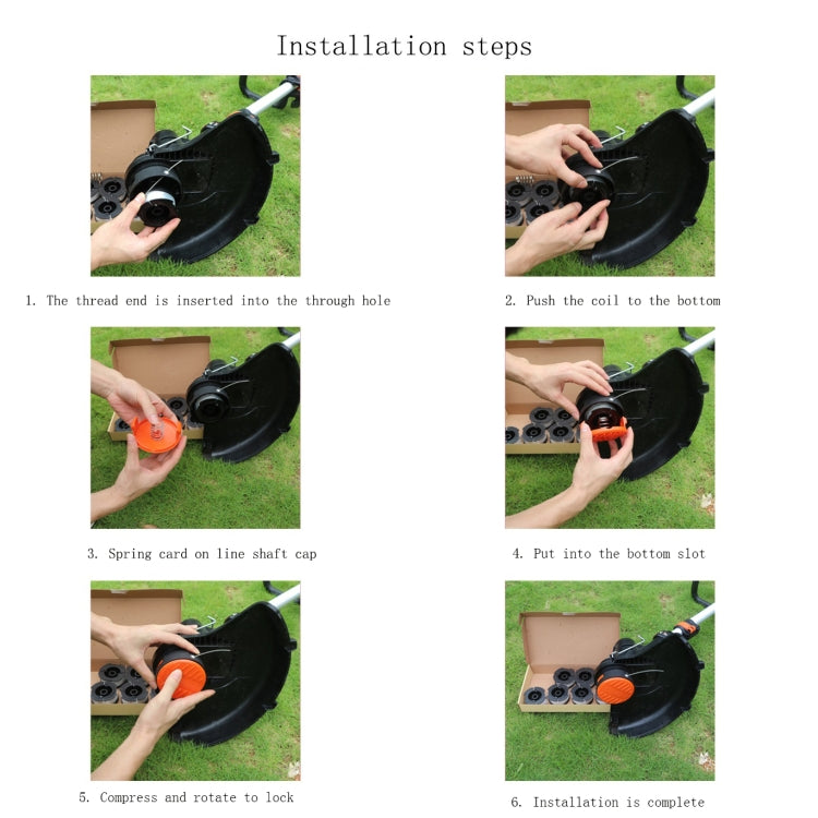 Lawn Mower Accessories For WORX Lawn Mowers, Product specifications:  Orange Coil, Orange Coil, Orange Cover