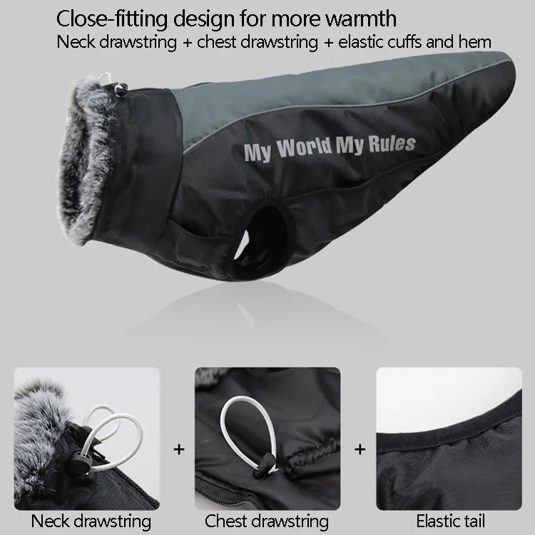 BL-683 ملابس كلاب عاكسة للحفاظ على الدفء، XL, XXL, XXXL
