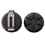 Outdoor Portable Stainless Steel First Aid Pill Storage Box, Black, Silver