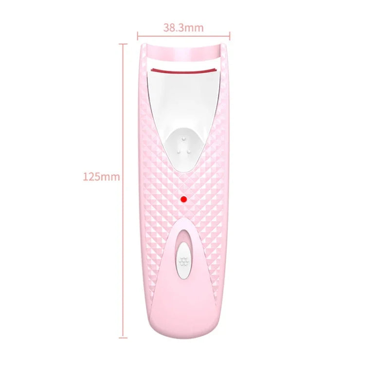 Brick Stone Pattern Electric Heated Eyelash Perming Curler, Pink, Green