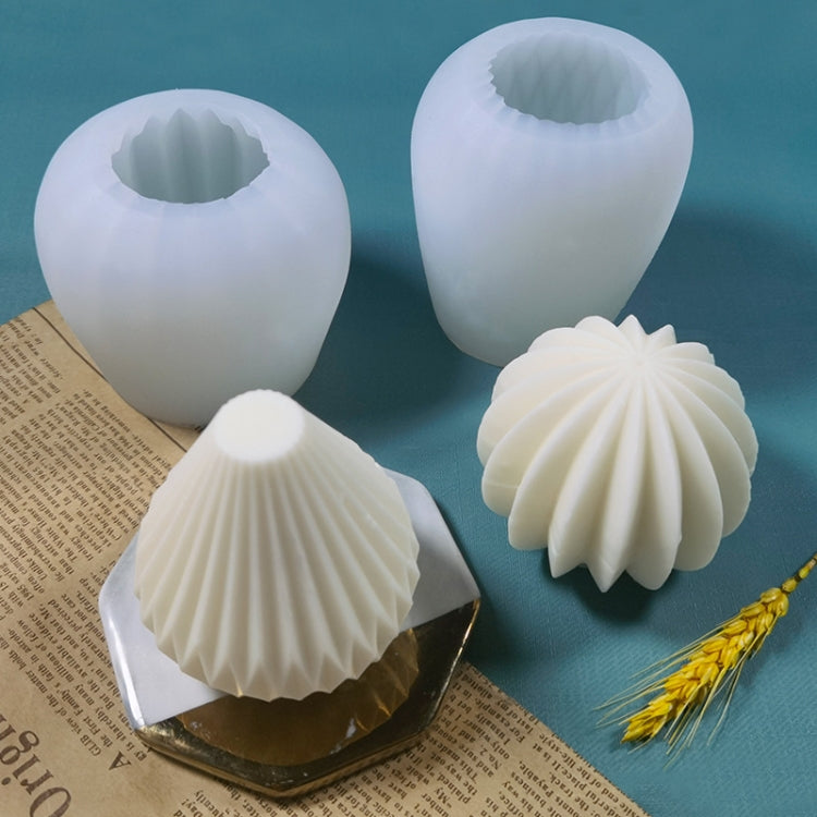 Scented Candle Silicone Mold DIY Handmade Soap Mold, Sector
