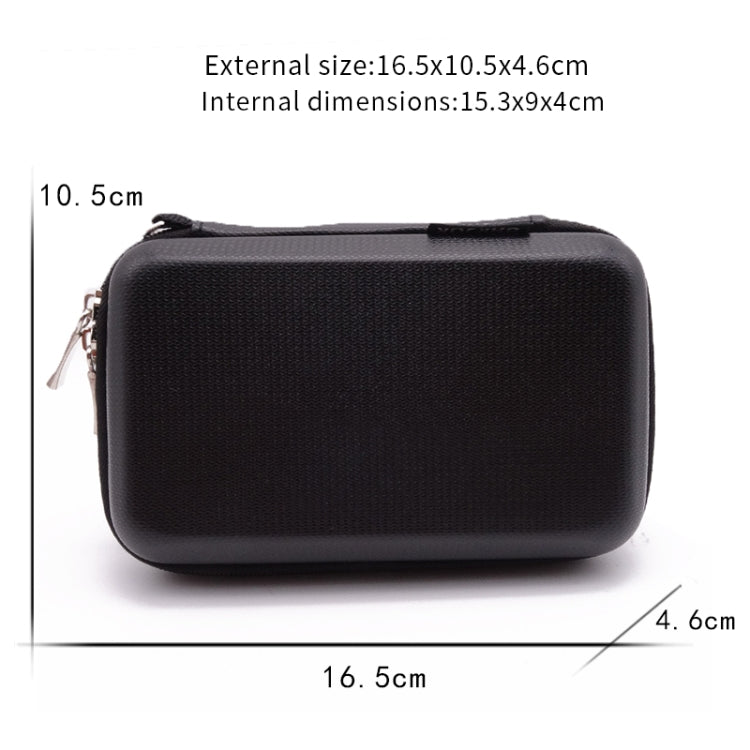 CHKJOK GH1805 EVA Mobile Hard Disk Anti-pressure Hard Shell Bag, GH1805 Red, GH1805 Black