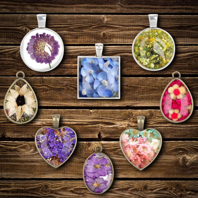 129 In 1 Time Gem Necklace Pendant Crystal Epoxy Resin Silicone Mold Set, Necklace Mold Set