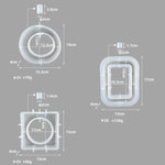 DIY Vase Epoxy Mould Simple Vase Make Tool, Rectangle, Irregular Circle, Heart Shaped