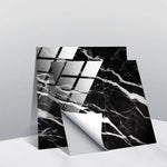 PVC Crystal Covered Film Geometric Pattern Tile Wall Sticker, 20 PCS 10cm