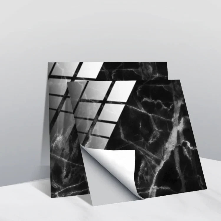 PVC Crystal Covered Film Geometric Pattern Tile Wall Sticker, 20 PCS 20cm