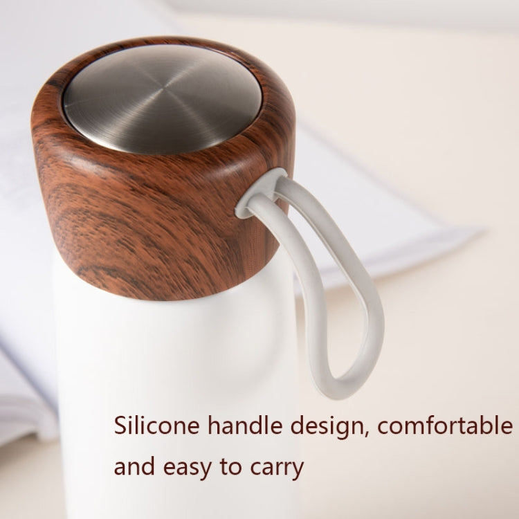 Delicate 304 Stainless Steel Wood Grain Thermos Cup, 400ml, 500ml