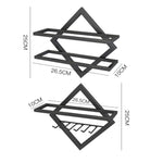 Wall Mounted Wine Rack Kitchen Dining Room Hanging Wine Glass Wine Bottle Rack, Wine Bottle, Hanging Cup