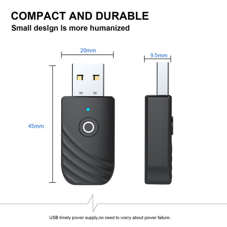 Bluetooth 5.0 Wireless Audio Receiver Transmitter